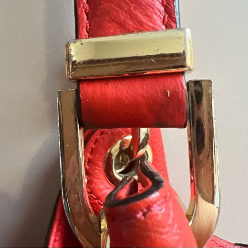 Michael Kors orange leather shoulder Bag - Picture 5 of 9